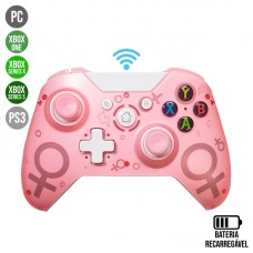 Controle sem Fio Xbox One/XSS/XSX/PS3/PC N1 - Rosa